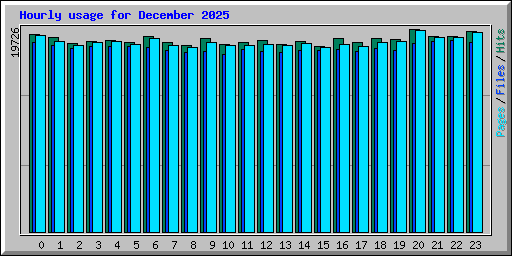 Hourly usage for December 2025